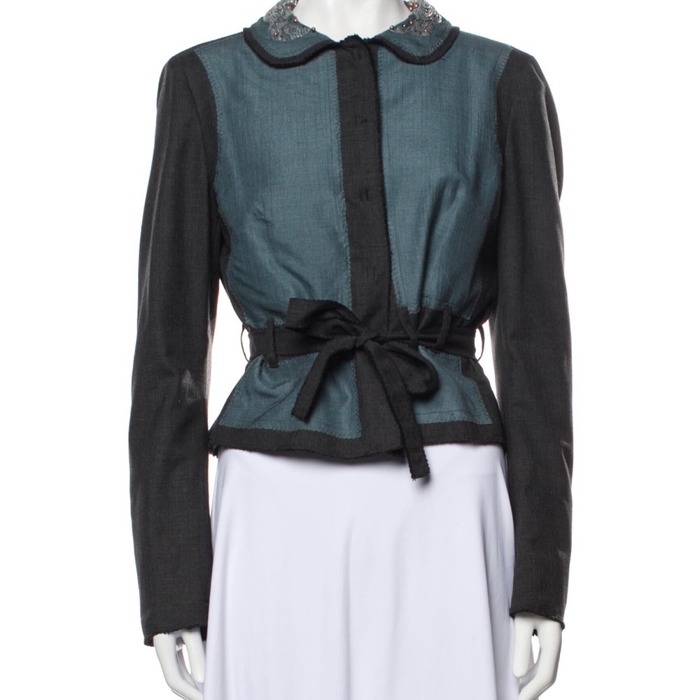 PHILOSOPHY DI ALBERTA FERRITTI Ladies Color Block Pattern Evening Jacket